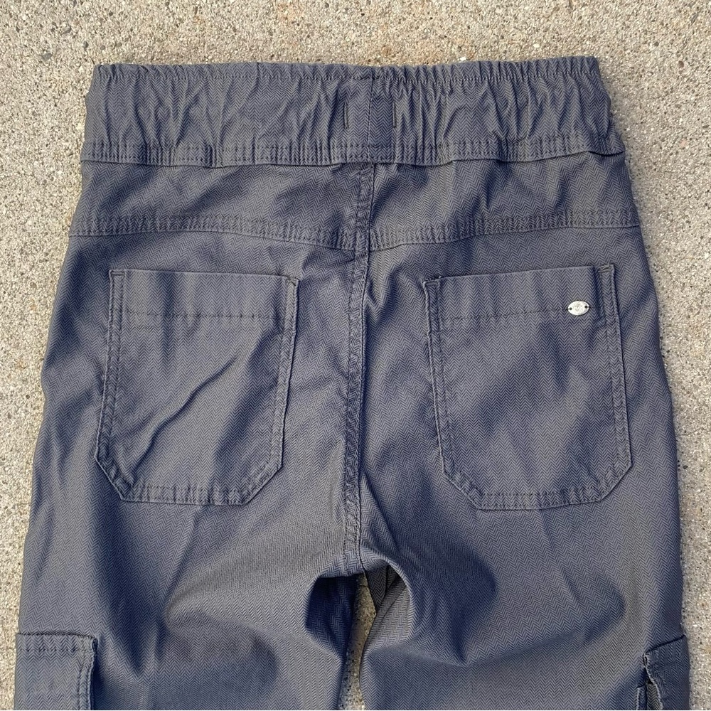 BEVY FLOG Gaya Cargo Blue/Gray Herringbone Womens Sz 25 Jogger Pants - Picture 5 of 12